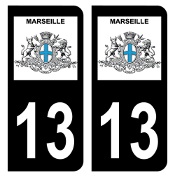 Sticker Plaque Marseille 13001