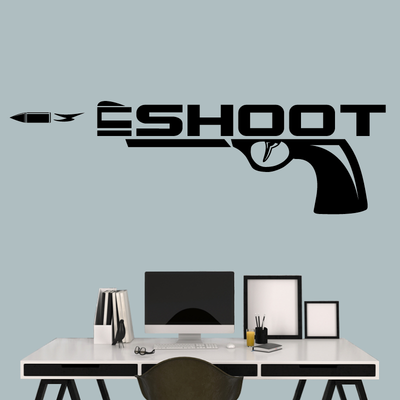 Sticker Gun Shoot Noir
