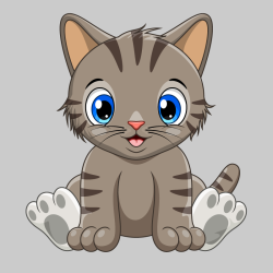 Sticker Chaton Curieux
