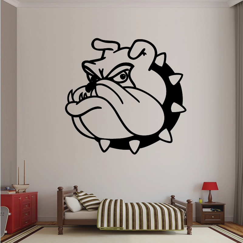 Sticker Mural Chien Bulldog - 1