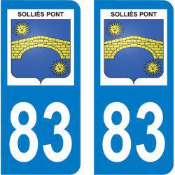 Autocollant Plaque Solliès-Pont 83210