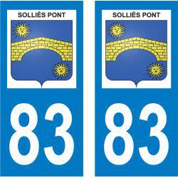Sticker Plaque Solliès-Pont 83210