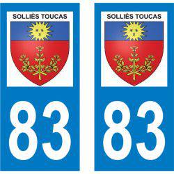Sticker Plaque Solliès-Toucas 83210