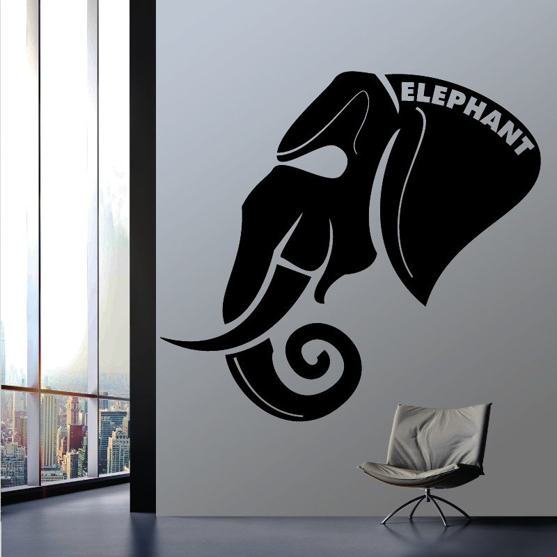 Sticker Mural Elephant - 1