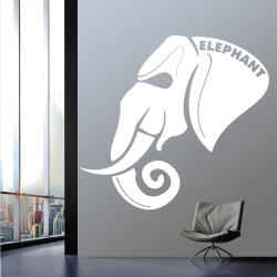 Sticker Mural Elephant