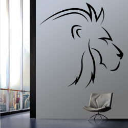 Sticker Mural Esquisse Lion - 1