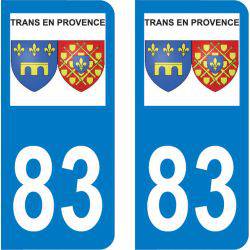 Autocollant Plaque Trans-en-Provence 83720