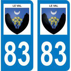 Autocollant Plaque Le Val 83143