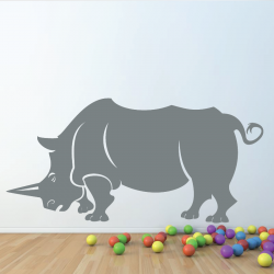 Sticker Mural Rhinoceros