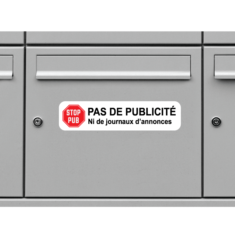Sticker Pas De Publicité - 2
