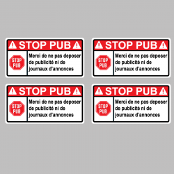 Autocollant Stop Pub - 1