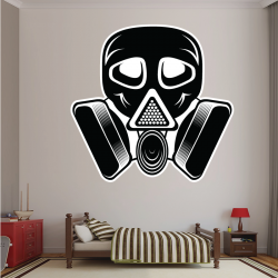 Sticker Mural Masque à Gaz - 1
