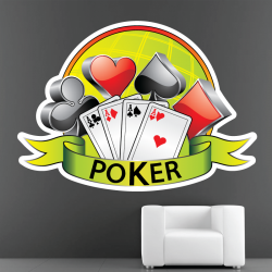 Sticker Mural Poker - 1