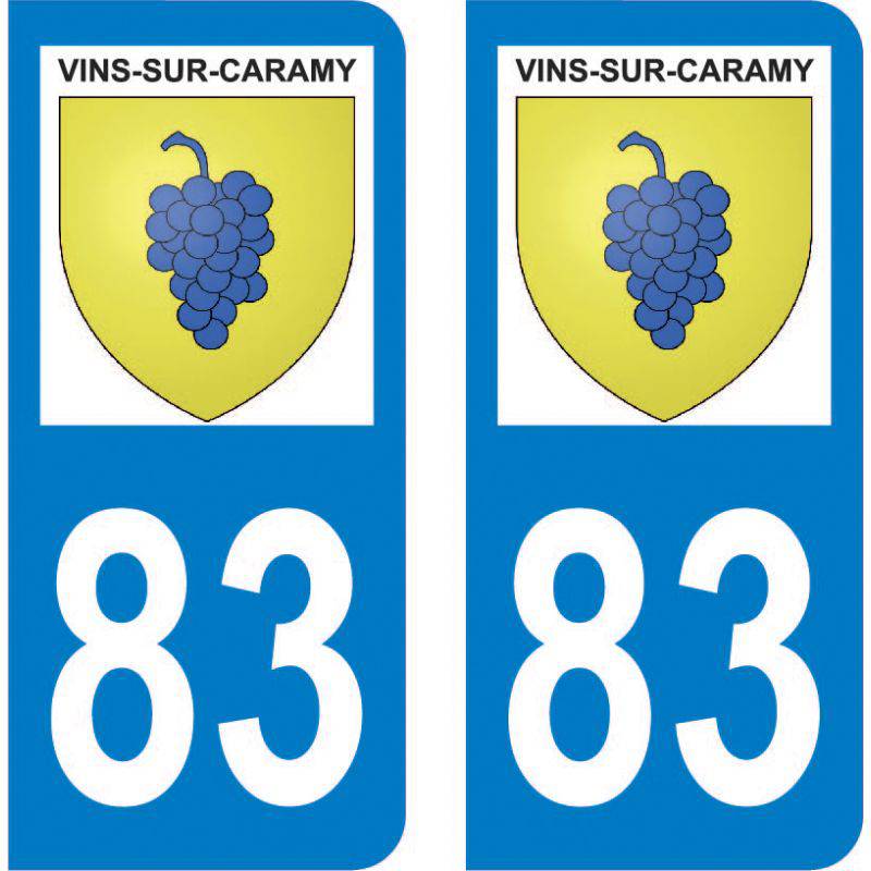 Autocollant Plaque Vins-sur-Caramy 83170