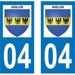 Sticker Plaque Aiglun 04510
