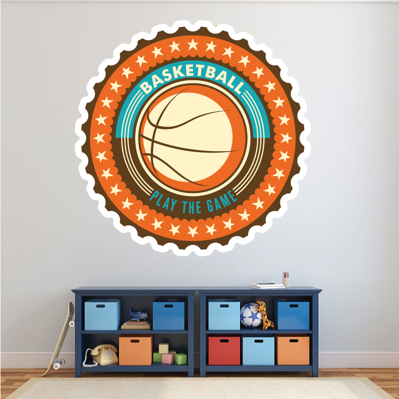 Sticker Mural Basketball Play The Game - 1