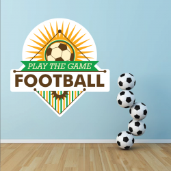 Sticker Mural Football Play The Game - 1