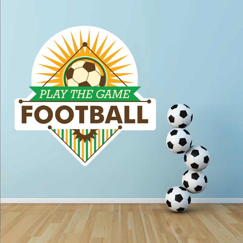 Sticker Mural Football Play The Game - 1