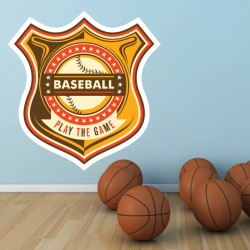 Sticker Mural Baseball Play The Game - 1