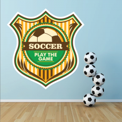 Sticker Mural Soccer Play The Game - 1