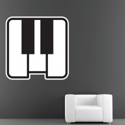 Sticker Mural Icone Piano - 1