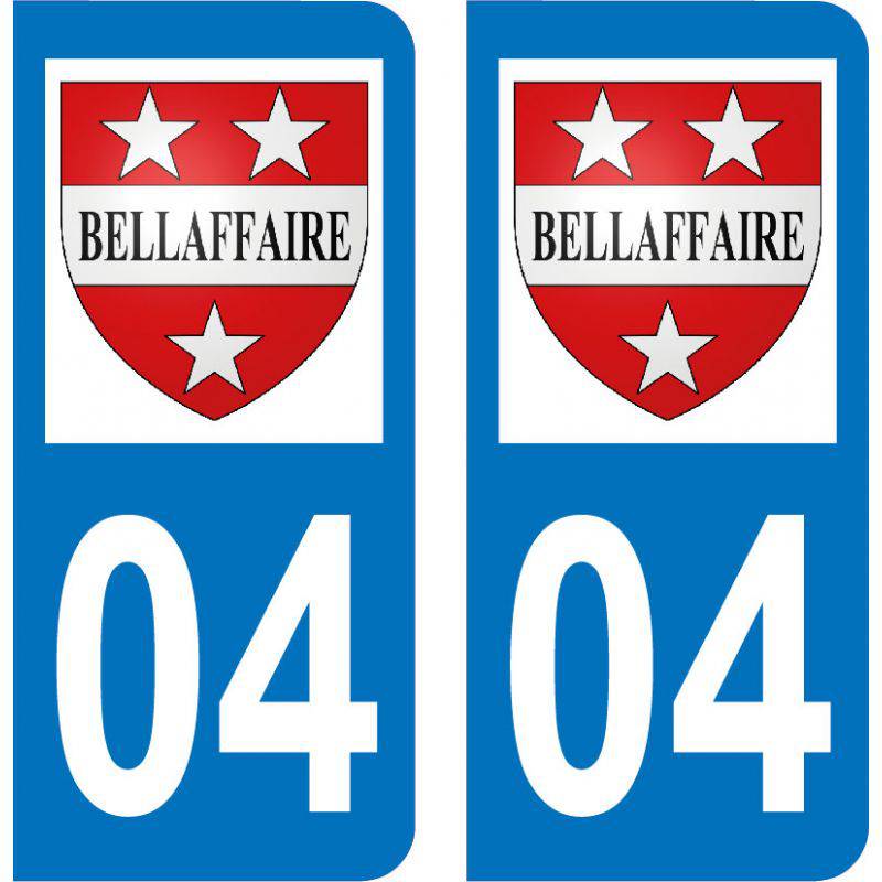 Autocollant Plaque Bellaffaire 04250