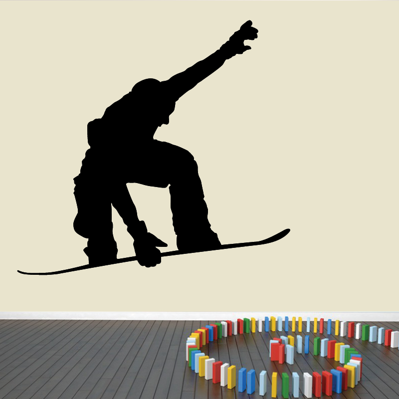 Autocollant Mural Snowboarder - 1