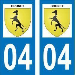 Sticker Plaque Brunet 04210