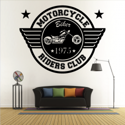 Sticker Mural Blason Motocycle Riders Club - 1
