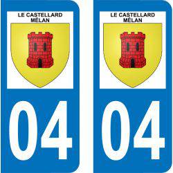 Autocollant  Plaque Le Castellard-Mélan 04380