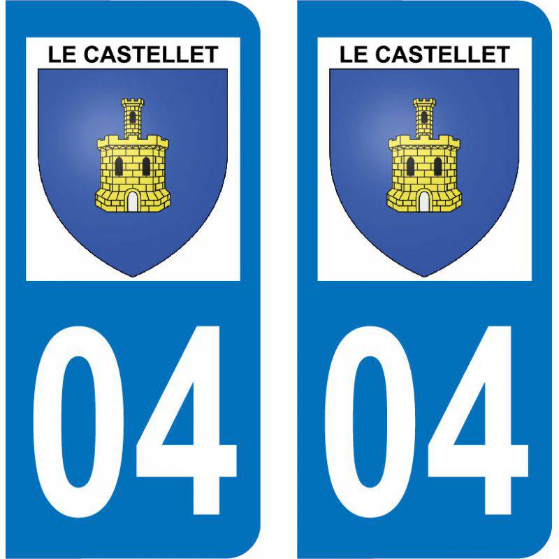 Autocollant Plaque Le Castellet 04700