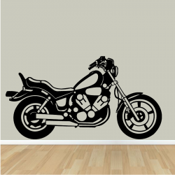 Sticker Mural Moto Custom - 1