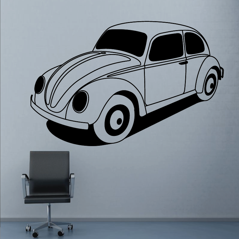 Sticker Mural Volkswagen Coccinelle - 1