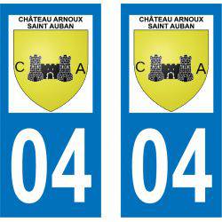 Sticker Plaque Château-Arnoux-Saint-Auban 04160