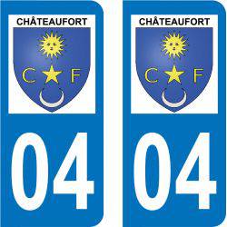 Sticker Plaque Châteaufort 04250