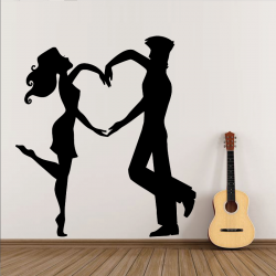 Sticker Mural Couple de Danseurs - 1