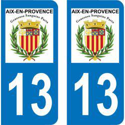 Autocollant Plaque Aix-en-Provence 13100