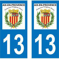 Sticker Plaque Aix-en-Provence 13100