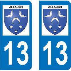 Autocollant Plaque Allauch 13190