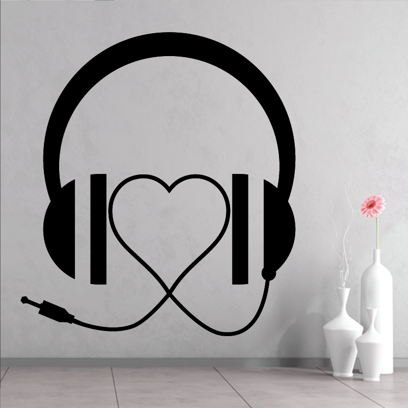Sticker Mural Love Music - 1