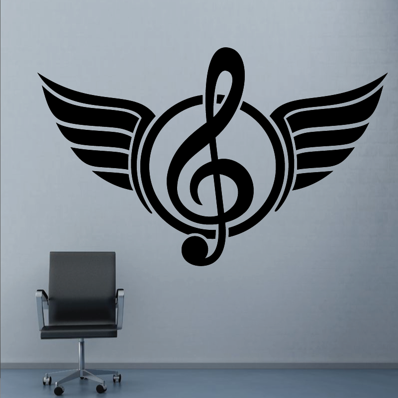 Sticker Mural Angel Key Music - 1