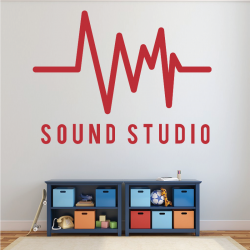 Sticker Mural Sound Studio