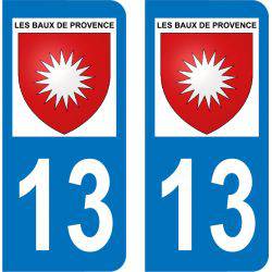 Autocollant Plaque Les Baux-de-Provence 13520