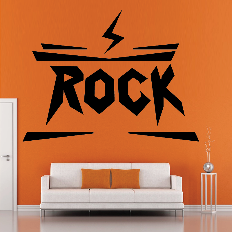 Sticker Mural Logo Rock - 1