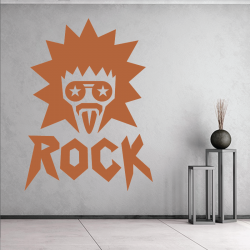 Sticker Mural Crazy Rockeur