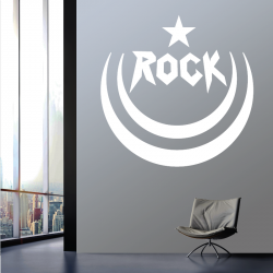 Sticker Mural Vague De Rock