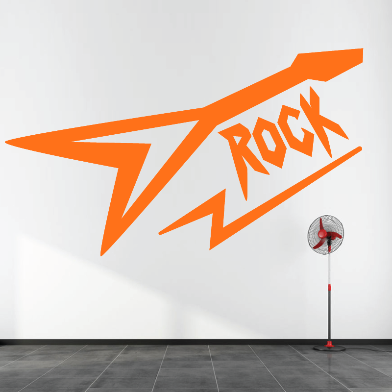 Sticker Mural Guitare Rock - 5