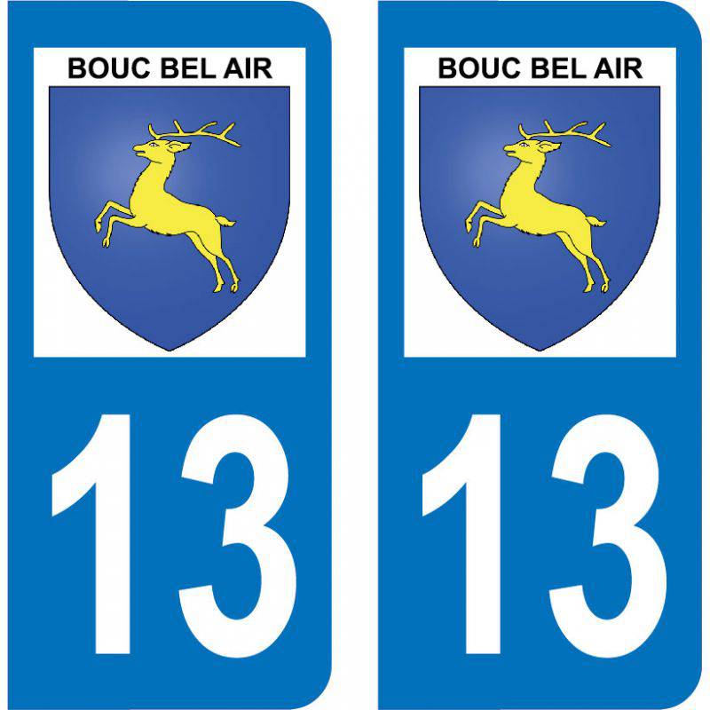 Autocollant Plaque Bouc-Bel-Air 13320