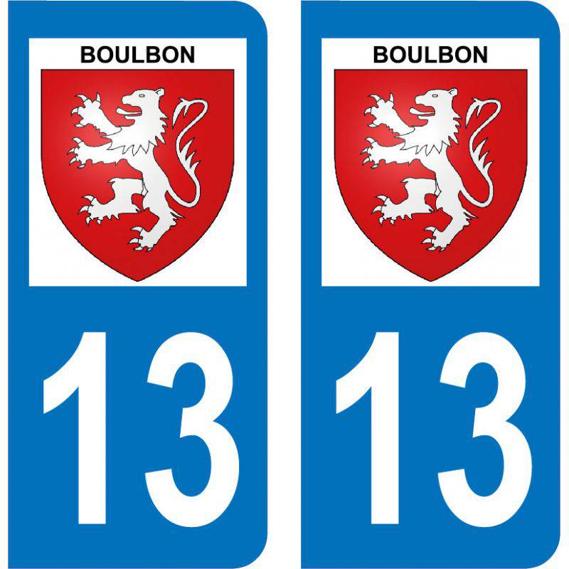 Autocollant Plaque Boulbon 13150