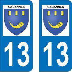 Sticker Plaque Cabannes 13440